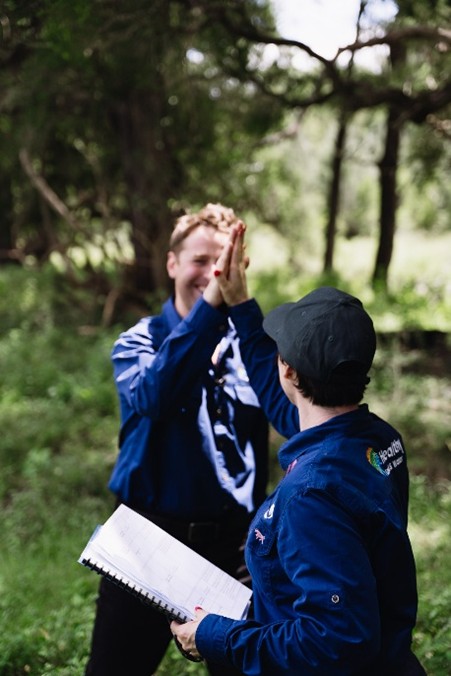 Len and Albi high five TSR field day