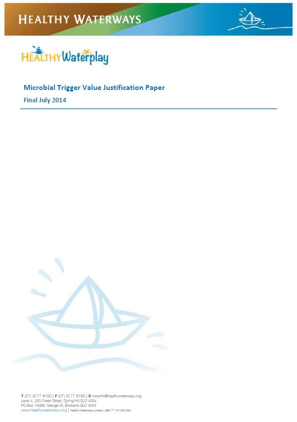 Healthy Waterplay Trigger Values Justification Paper (2014)